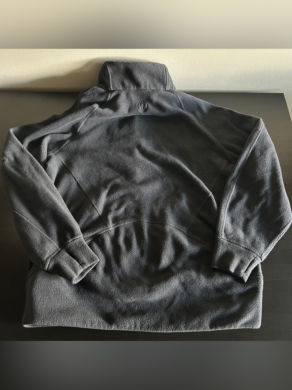 Lululemon Scuba Tumbled Fleece Funnel-Neck Half-Zip -- Black (Size Medium/Large) - Picture 4 of 6
